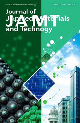 A modern and innovative journal cover design for the Journal of Applied Materials and Technology (JAMT)