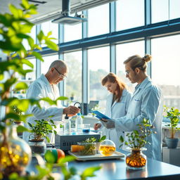 An inspiring scene depicting the themes of material science, material engineering, and renewable energy
