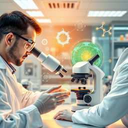 A cutting-edge illustration showcasing advanced materials and nanomaterials in the context of renewable energy technology
