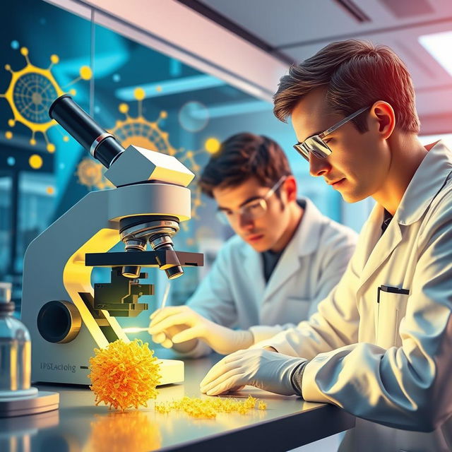 A cutting-edge illustration showcasing advanced materials and nanomaterials in the context of renewable energy technology