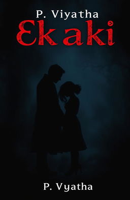 Book cover design for a Hindi novel titled 'Ekaki' by author P