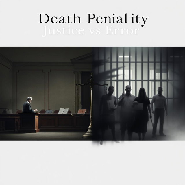 Death Penalty: Justice vs Error - A Striking Contest Poster