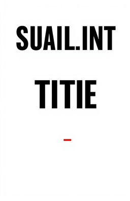 A bold and elegant title design featuring thick typography