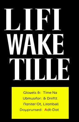 A bold and elegant title design featuring thick typography