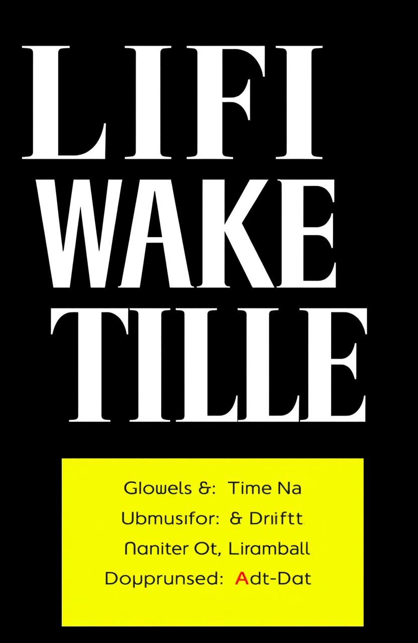 A bold and elegant title design featuring thick typography