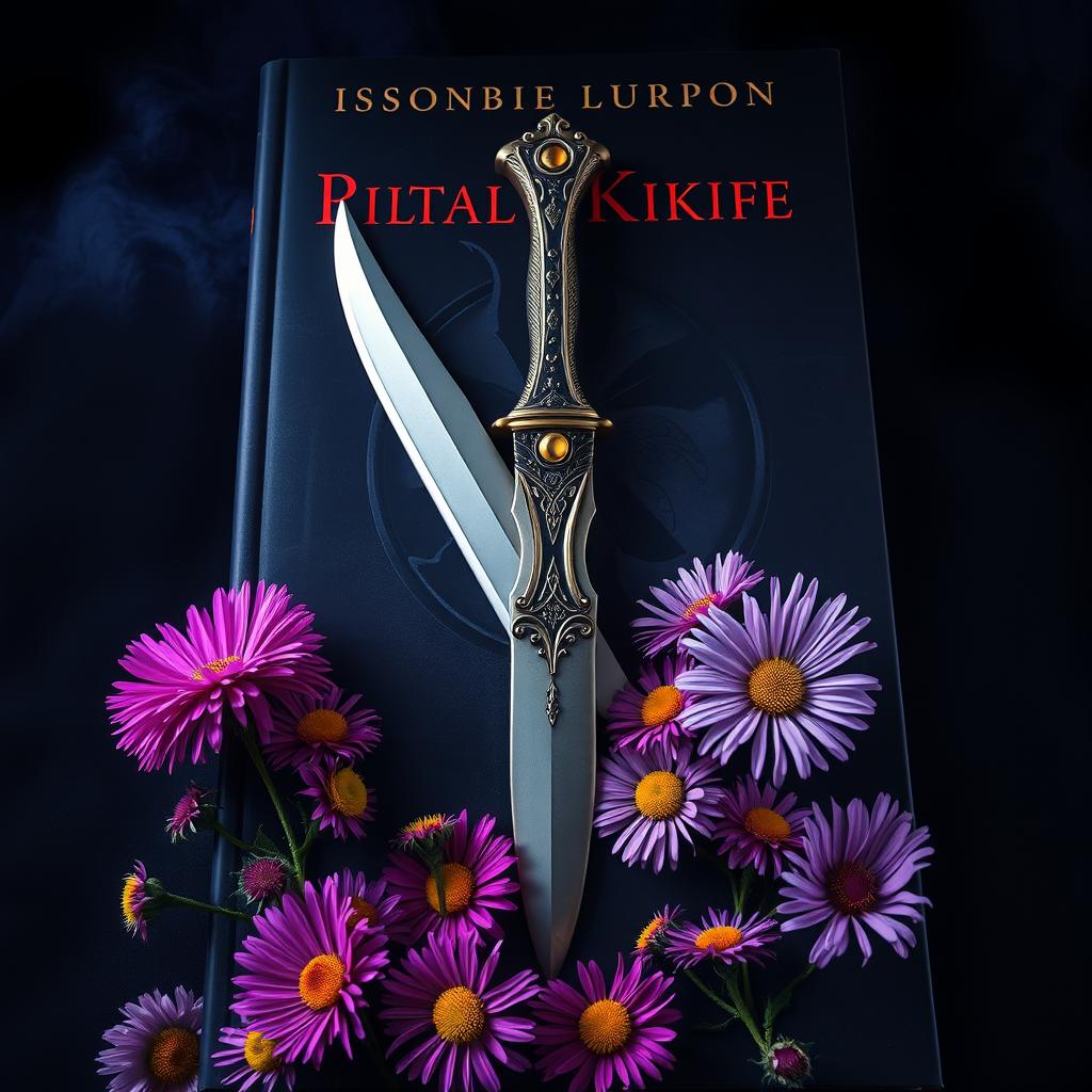A captivating book cover design featuring a dark, moody background that enhances the mysterious atmosphere