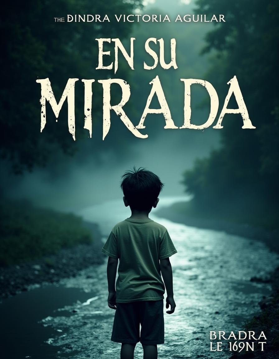 A thrilling book cover for the novel titled "En su mirada" by author Sandra Victoria Aguilar