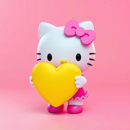 A cute 3D icon featuring Hello Kitty in a vibrant chibi style