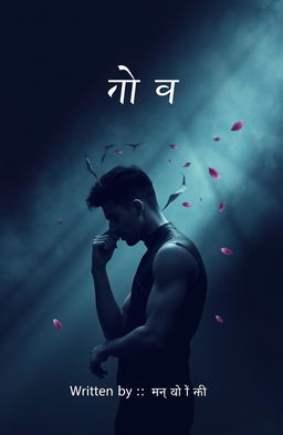 A front page design for a Hindi poetry collection titled 'बिखरे एहसास'