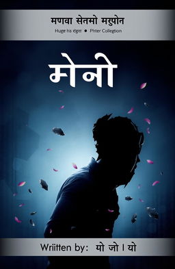 A front page design for a Hindi poetry collection titled 'बिखरे एहसास'