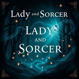 A fantasy book cover titled 'Lady and Sorcer'