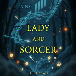 A fantasy book cover titled 'Lady and Sorcer'