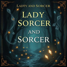 A fantasy book cover titled 'Lady and Sorcer'