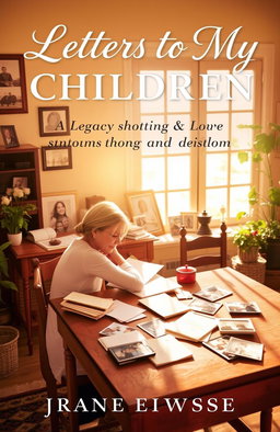 A beautifully designed book cover for 'Letters to My Children: A Legacy of Love and Wisdom'