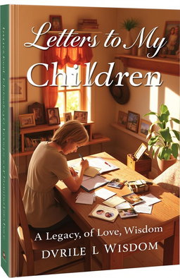 A beautifully designed book cover for 'Letters to My Children: A Legacy of Love and Wisdom'