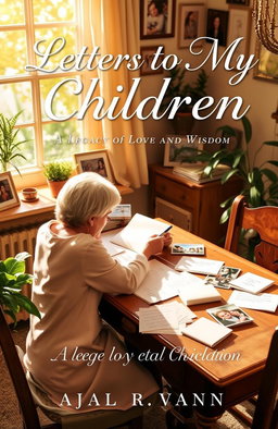 A beautifully designed book cover for 'Letters to My Children: A Legacy of Love and Wisdom'