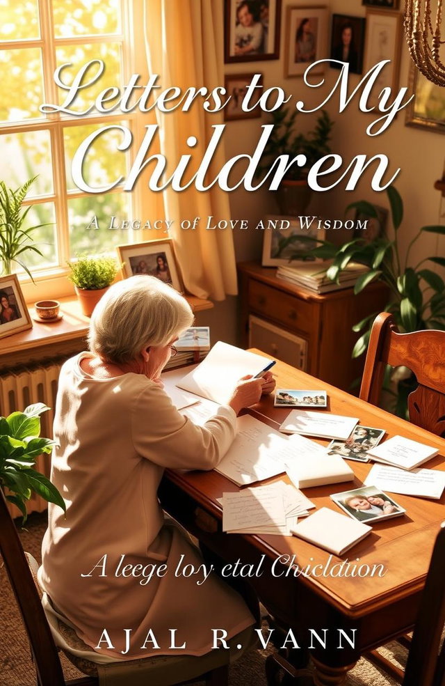 A beautifully designed book cover for 'Letters to My Children: A Legacy of Love and Wisdom'