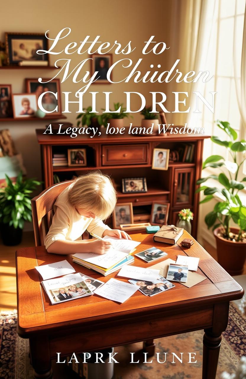 A beautifully designed book cover for 'Letters to My Children: A Legacy of Love and Wisdom'