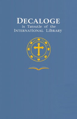 An impressive cover page for the "Decalogue of the International Novitiate Library of Bujumbura, Xavierian Missionaries"
