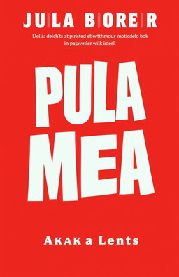 A book cover design featuring a bold, vibrant red background symbolizing passion and political fervor