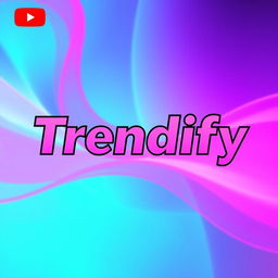 A vibrant and eye-catching profile picture for a YouTube channel named 'Trendify'