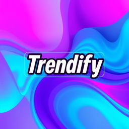 A vibrant and eye-catching profile picture for a YouTube channel named 'Trendify'