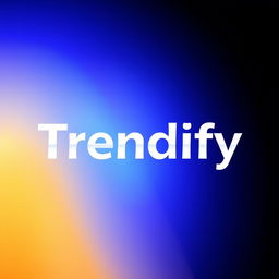 A visually striking profile picture design for a YouTube channel titled 'Trendify'
