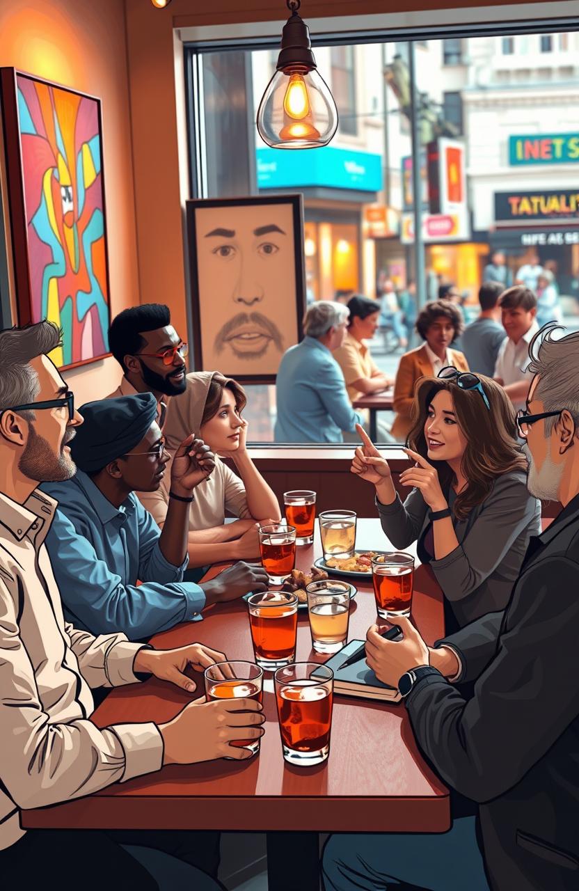 Brainstorming session about an engaging social discussion