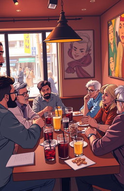 Brainstorming session about an engaging social discussion