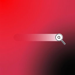 A banner with a pixelated gradient background transitioning from red in the top left corner to black in the bottom right corner