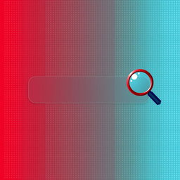 A banner with a pixelated gradient background that smoothly transitions from a vibrant red in the top left corner to a deep black in the bottom right corner