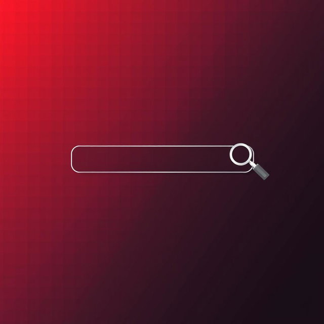 A banner with a pixelated gradient background that transitions from red in the top left corner to black in the bottom right corner