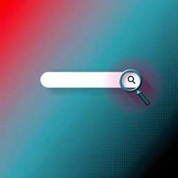 A banner with a pixelated gradient background that transitions from red in the top left corner to black in the bottom right corner