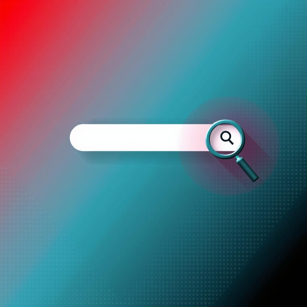 A banner with a pixelated gradient background that transitions from red in the top left corner to black in the bottom right corner