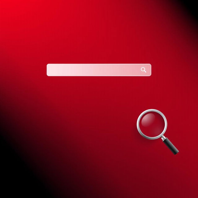 A striking banner designed with a pixelated gradient background that transitions beautifully from a bright red in the top left corner to a rich black in the bottom right corner