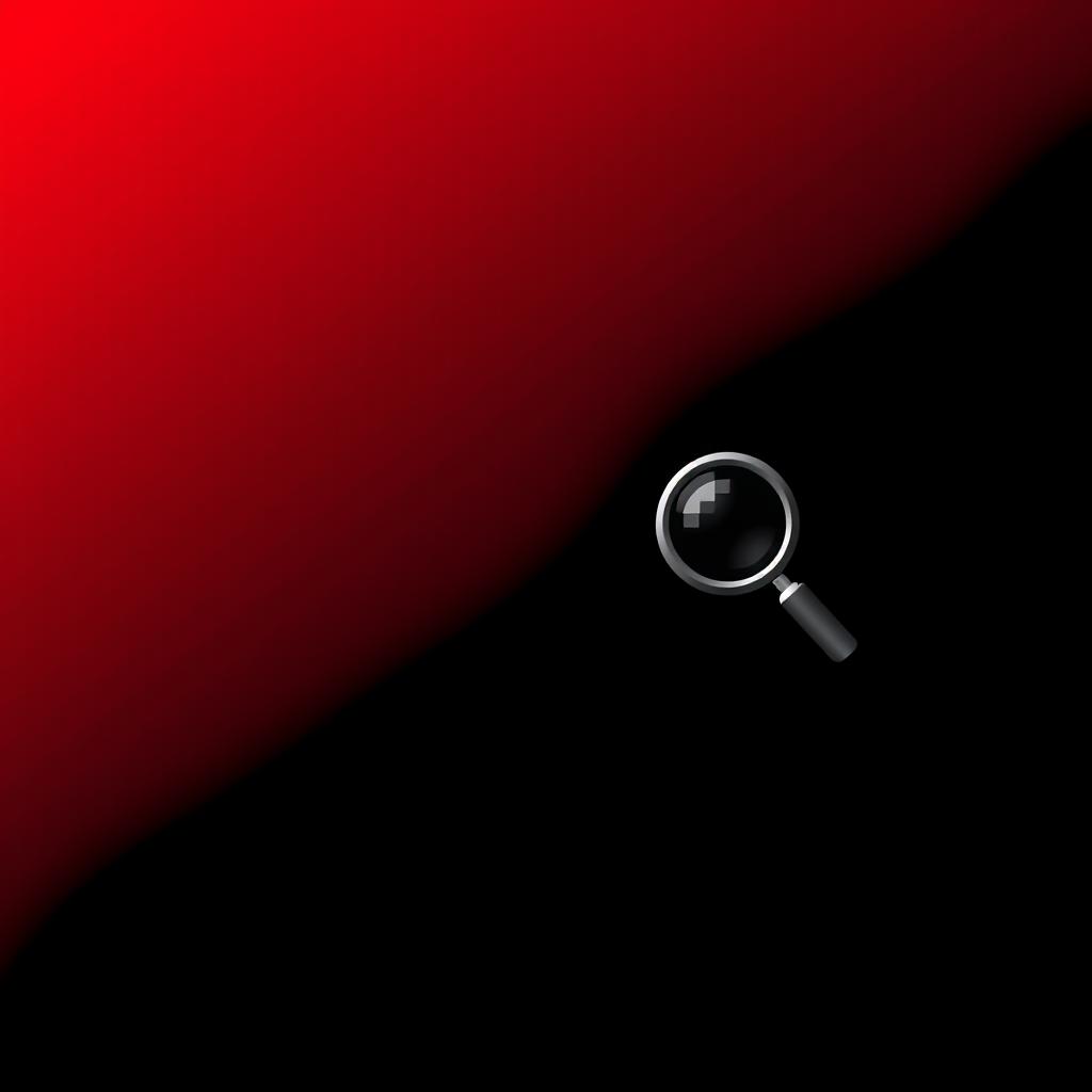 A striking banner designed with a pixelated gradient background that transitions beautifully from a bright red in the top left corner to a rich black in the bottom right corner