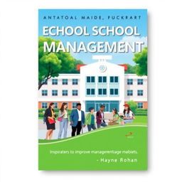Cover design for a book about efficient school management