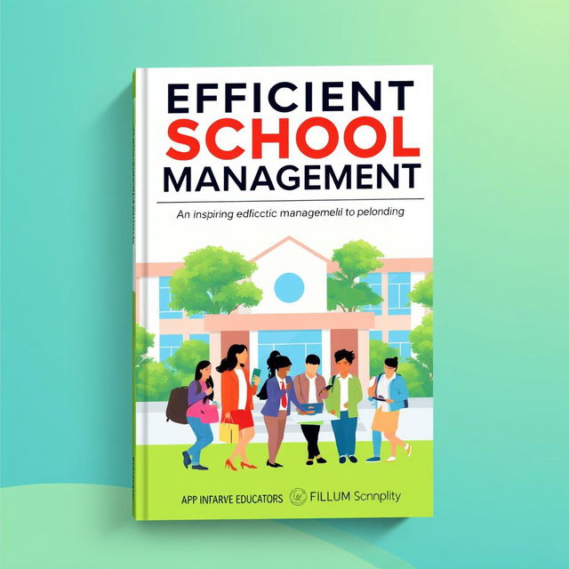 Cover design for a book about efficient school management