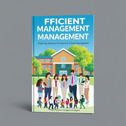 Cover design for a book about efficient school management