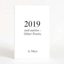 A beautifully designed classical A4 poetry book cover