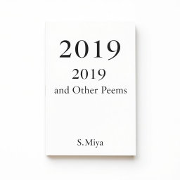 A beautifully designed classical A4 poetry book cover