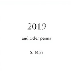 A classical A4 fullscreen poetry book cover featuring a pristine white background