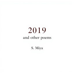 A classical A4 fullscreen poetry book cover featuring a pristine white background