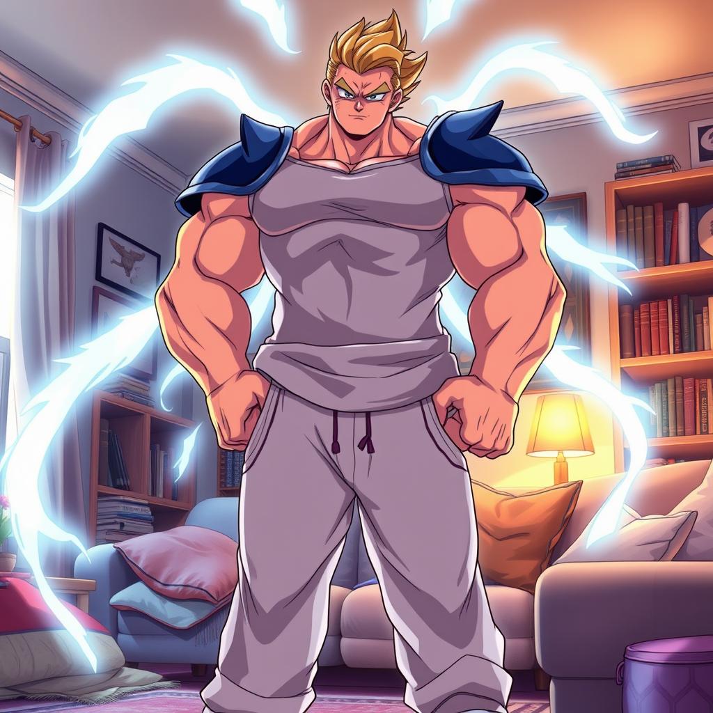 A powerful anime character that embodies the essence of fear for any villain, exuding an aura of infinite strength and confidence