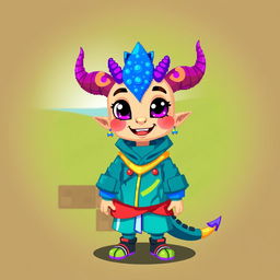 A creative pixel art character, featuring a vibrant and colorful design with exaggerated features