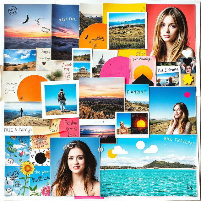 A creative photomontage featuring a vibrant mix of amateur photography styles