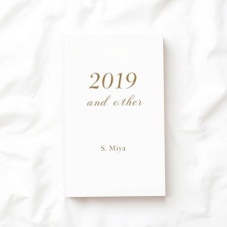 An elegant and minimalist book cover design featuring a soft white background
