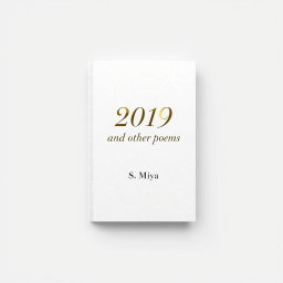 An elegant and minimalist book cover design featuring a soft white background