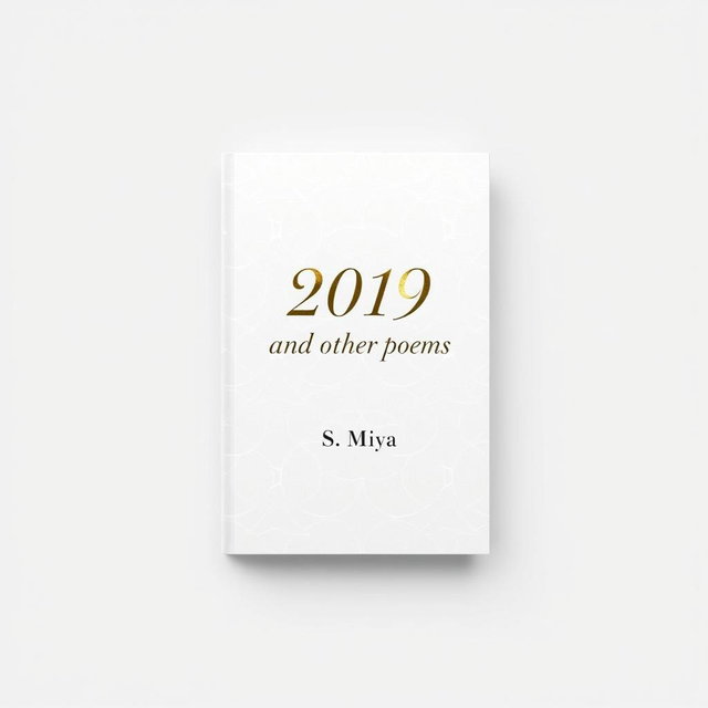 An elegant and minimalist book cover design featuring a soft white background