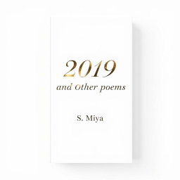 An elegant fullscreen book cover design with a pristine white background